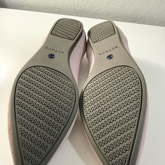 Rothy's Soft Pink and Blue Women's Flats - Picture 7 of 10
